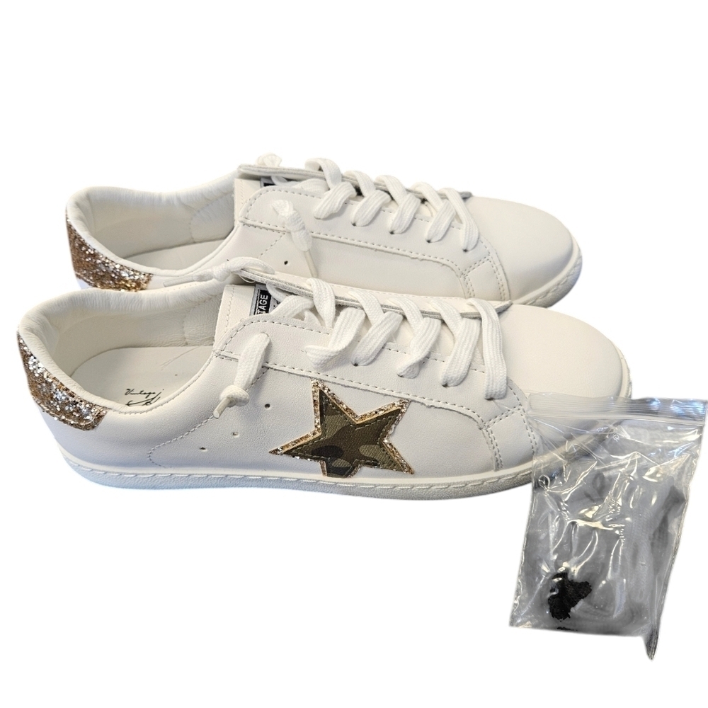 Vintage Havana Bianca White Camo Slip-On Lace Womens Shoes NEW
